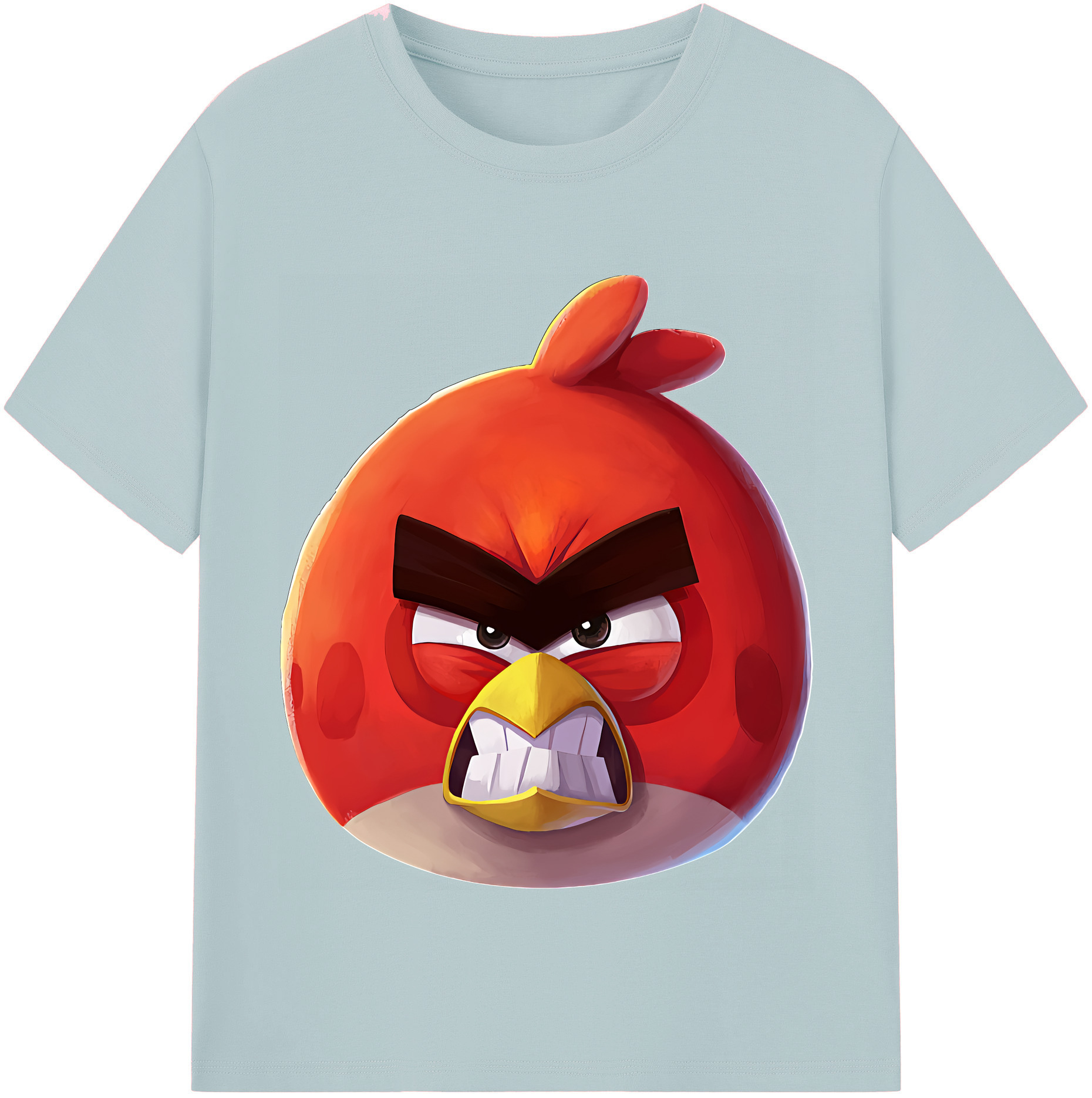 （画像用） Angry Birds アングリーバード 綿100％半袖Tシャツ（フロントプリント）